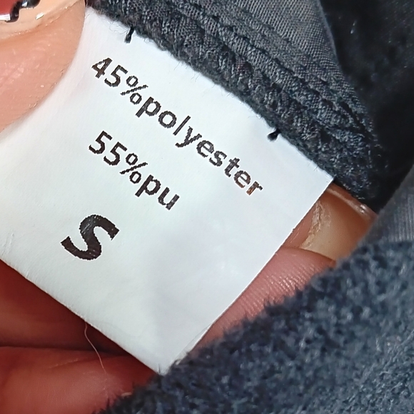 AUTOMET Black Matrix Faux Leather Wide Leg Pants Raw Hem Size Small NWT - Picture 7 of 8